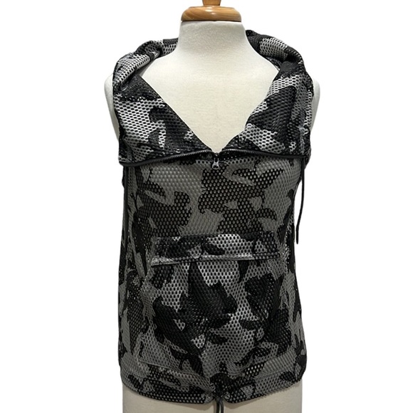 Adidas Stella McCartney Flower Camo Funnel-Neck Top Size S - Picture 1 of 11